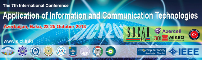 AICT2013 - The 7th International Conference on Application of Information and Communication Technologies