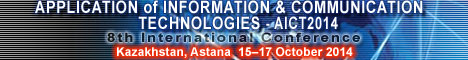The 8th IEEE International Conference on Application of Information and Communication Technologies AICT2013