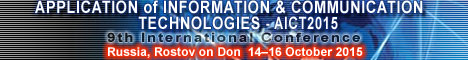 The 9th IEEE International Conference on Application of Information and Communication Technologies AICT2015