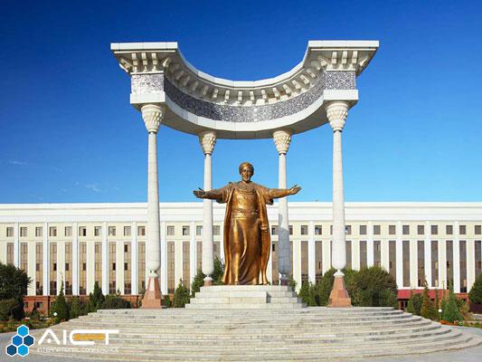 al-Khwarizmi monument in Urgench, Uzbekistan